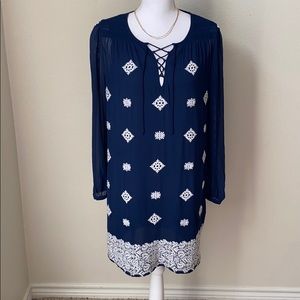 Michael Kors Blue Mesh Dress